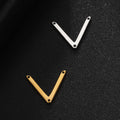 304 Stainless Steel Charm Connector Vacuum Ion Plating Gift Silver Wholesale Jewelry Making Small Charms for Bracelets