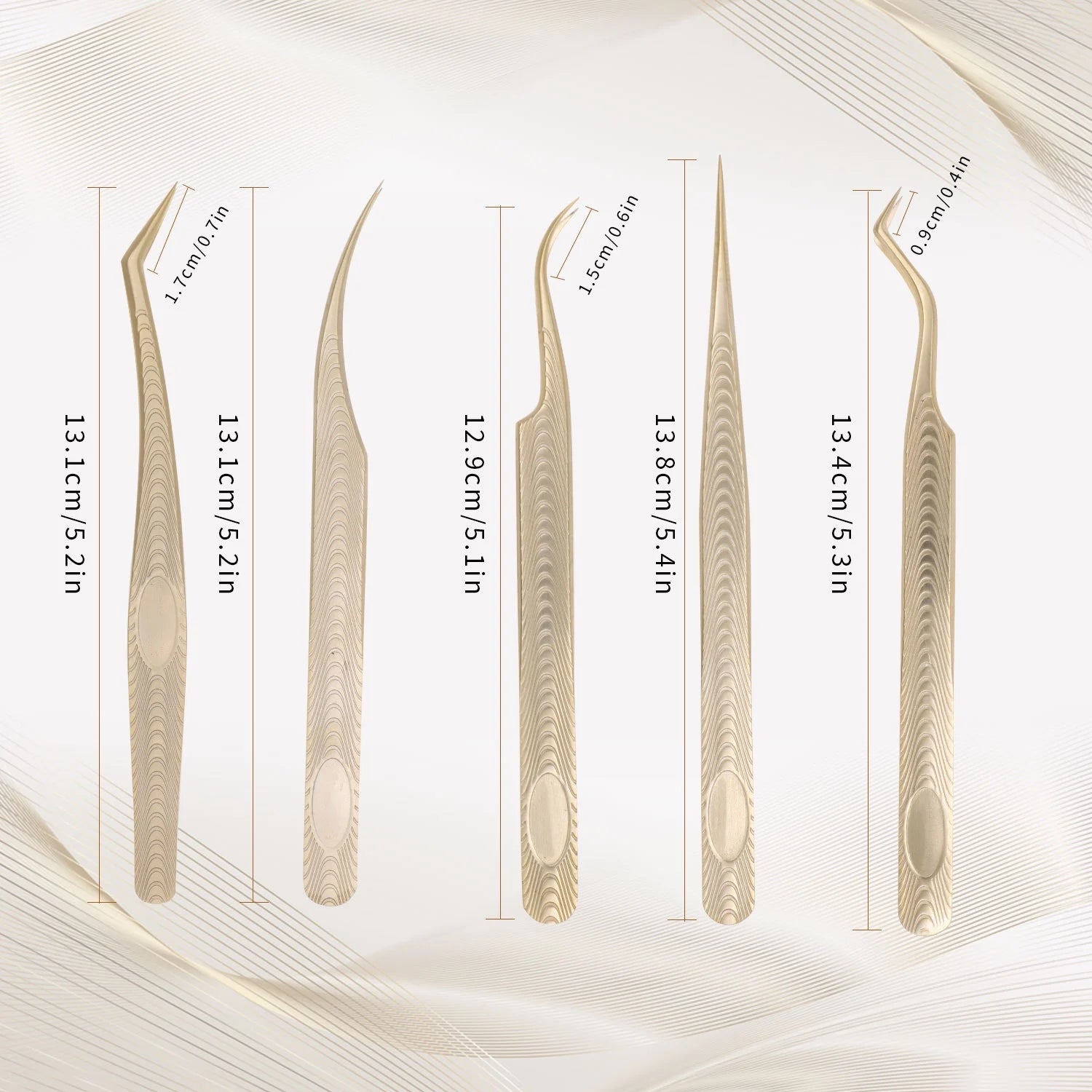 Private Label 45 90 Degree L Shape Fiber Tip Tweezers Eyelash Extension Tweezers Volume Lash Extension Tweezers