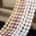 4A Rice Drop Shape Natural Freshwater Pearl Strand Width 2-10mm SIze Pearl String
