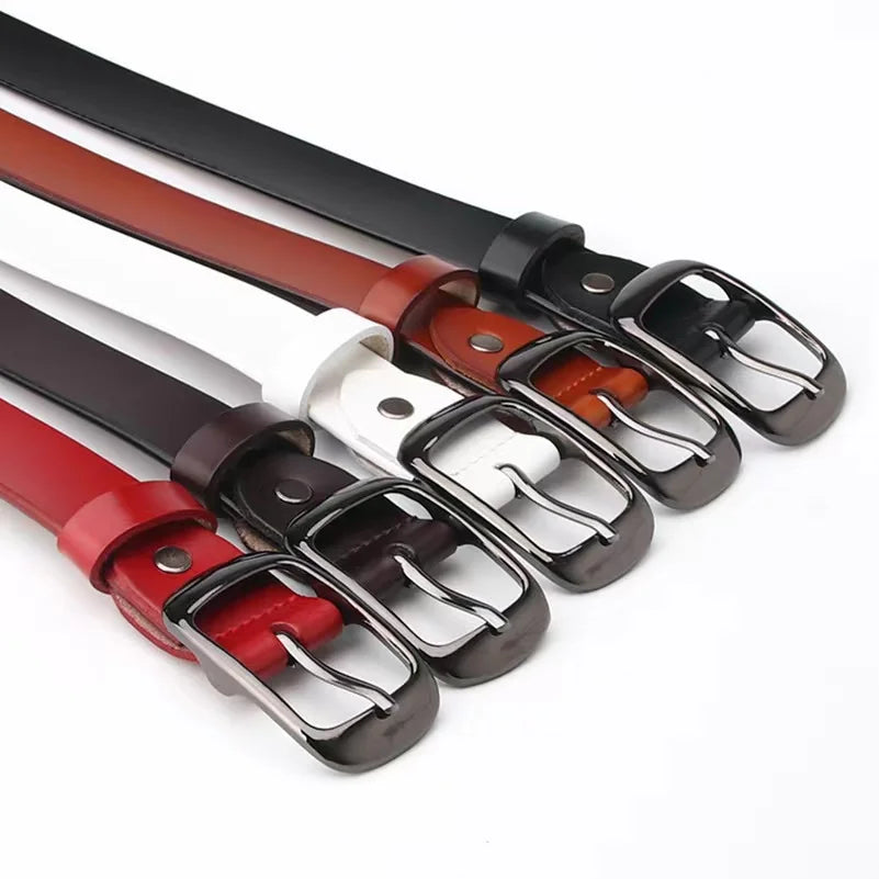 Genuine Leather Belt Leather Belt Premium Leather Straps Multi Color Metal Buckle Accessory for Elegant Daily and Formal Outfits