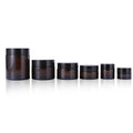 5g 10g 15g 20g 30g 50g 100g Amber Glass Round Lotion Skincare Cream Beauty Makeup Cosmetic Pot Container Jar with Lid