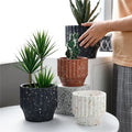 5" Outdoor Flower Pot Cement Concrete Planter Pot Garden Planter Clay Flowerpot Pottery Flowerpot Without Saucer