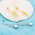 E010890 S925 Pearl Earring 925 Sterling Silver DIY 6-8mm Natural Freshwater Pearl Stud Earring for Women