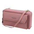 New Style Korea Fashion Women Phone Bag With Zipper Diagonal Cross Bag Baellerry Long Phone Wallet With Shoulder Strap