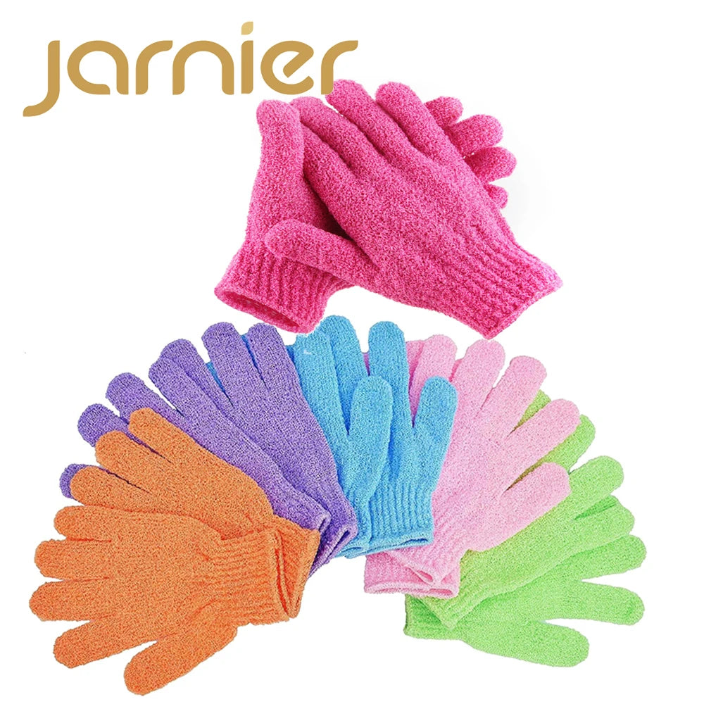 Double Sided Exfoliating Gloves Exfoliating Shower Bath Scrub Gloves Body Scrubber Scrubbing Glove for Shower