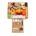 Bamboo Cheese Board and Charcuterie Board Charcuterie Board Set Charcuterie Tray with Knife Set