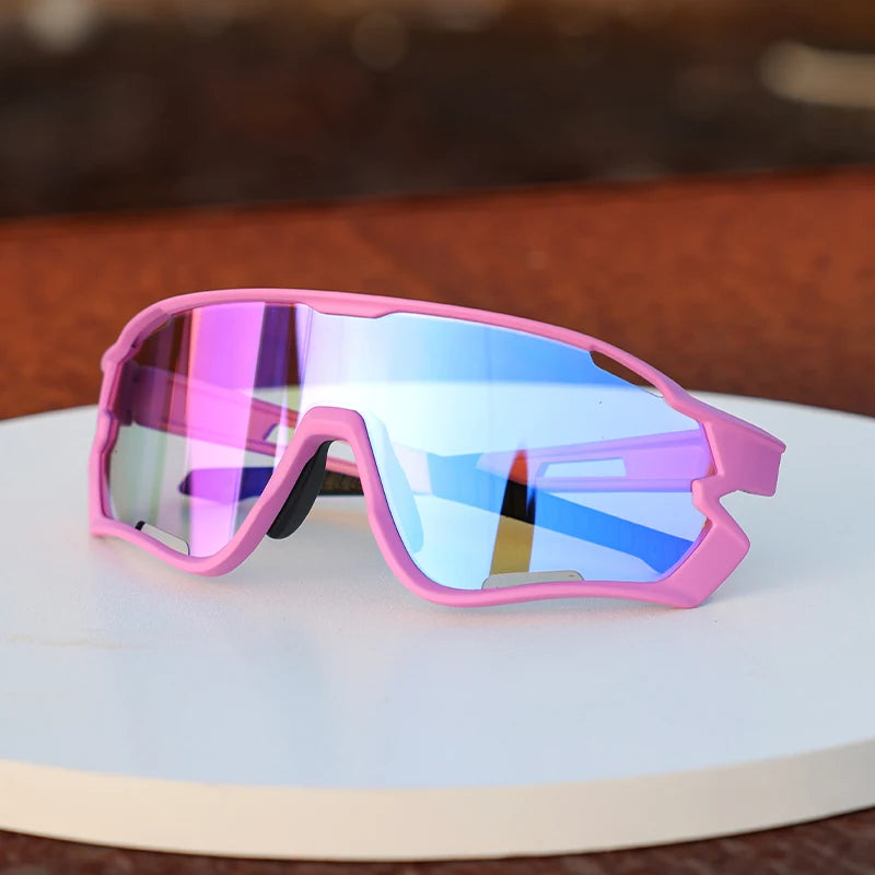 Running Glasses Snowboarding Sports Sunglass Interchangeable Lens Photochromic Polarized UV Protection PC Lenses Adjustable
