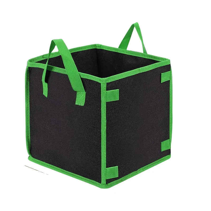 Square Grow Bags Plant Pots for Indoor and Outdoor Gardening Thick Felt Cubic Fabric Pots