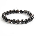 Wholesale Price Gemstone Natural Golden Sheen Silver  Obsidian  Bracelet for Party Gift