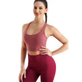 Wholesale Custom Fitness High Impact Womans Sports Bras Wireless Racerback Push up Bras for Women
