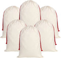 Double Layers Large Christmas Santa Sacks Xmas Linen Xmas Sack Bag With Drawstrings
