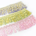 Deepeel TF304 9cm Lace Fringe Hanging Tassel Accessories Gauze Curtain Lace Home Decorative Colorful Tassel Fringe Trim Lace
