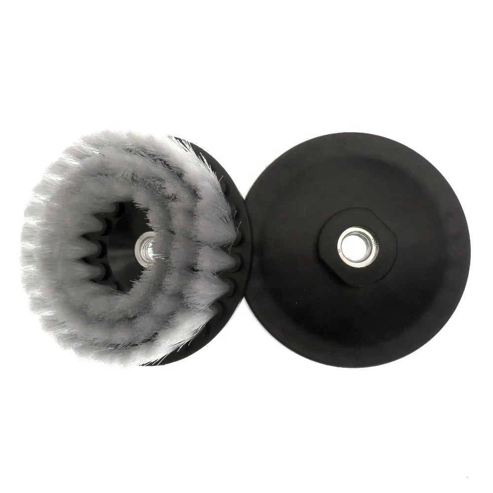 5 Inch White Hollow Rodless M14-2 Electric Cleaning Brushes Product Detailing Brush Set Auto Drill Detail Cleaning Brush