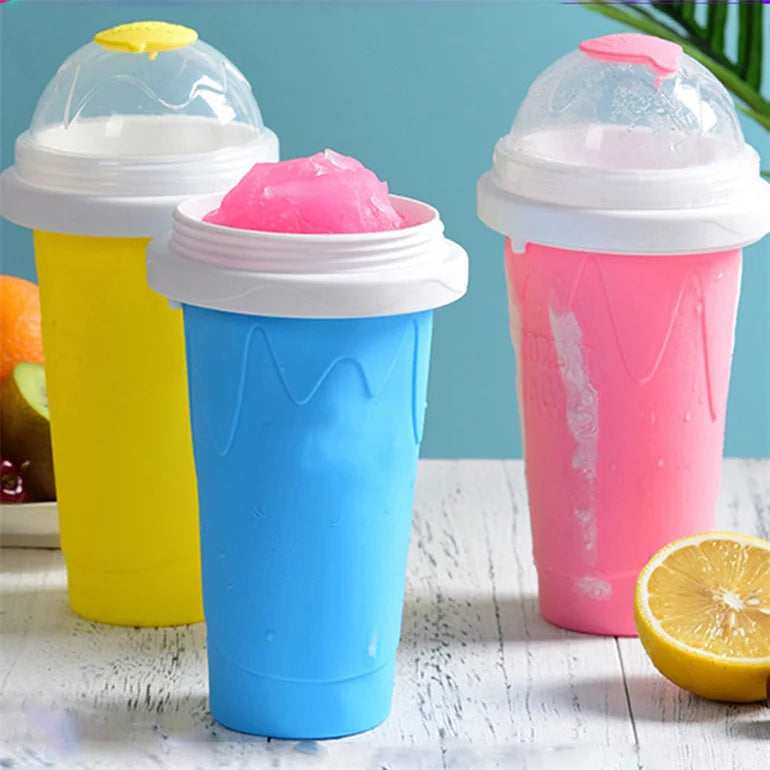 Eco Friendly TIK TOK Quick Frozen Magic Slushy Maker Cup Ice Cream Slushy Maker Silicone Cup Mugs Giveaways Contemporary 210ml