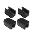 Rectangular Shaped Non-Slip Chair Legs Tips Foot Pads Sled Felt Base Glides Felt Metal Rail Plastic Furniture for Bench Chair
