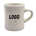 Sublimation Marck Ceramic White Cut Cups Vintage Restaurant Coffee Dinner Mugs