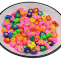 Hot Selling 10mm Heart Shaped Smiling Face Ceramic Clay Porcelain Slices Mixed Color DIY Earrings Rings Necklaces Accessories