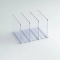 Purse Organizer for Closet Clear Frosted Plastic Shelf Dividers with Slots Handbag Organizer