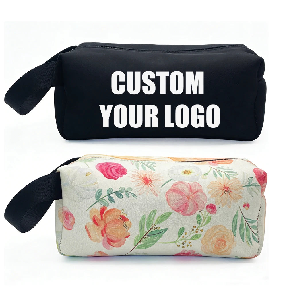 Neoprene Cosmetic Bag Custom Makeup Bag Pouch Toiletry Bag Custom Cosmetic Bag Custom Logo Toiletry Bag Travel Makeup Accessory