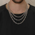Waterproof O Shape Linked Chain Stainless Necklace for Men/Women Daily Chains Accessories on the Neck 2025 Fashion Jewelry Gifts