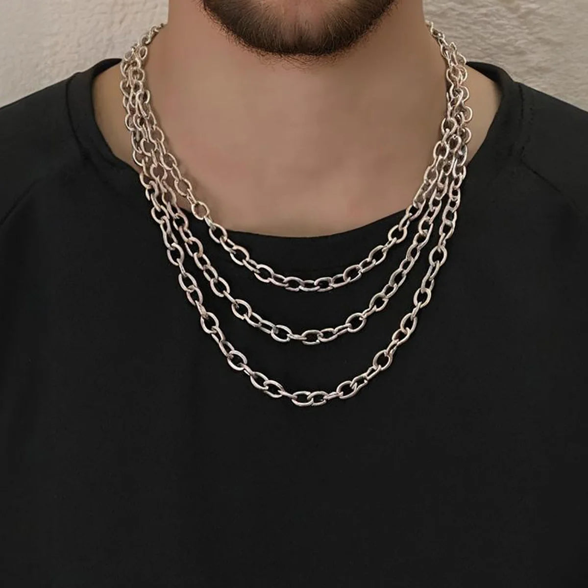 Waterproof O Shape Linked Chain Stainless Necklace for Men/Women Daily Chains Accessories on the Neck 2025 Fashion Jewelry Gifts