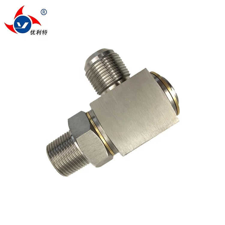 Rectangular High Pressure Stainless Steel Universal Hydraulic Rotary Joint Water Pipeline 25MPA 1 Piece Forged Construction