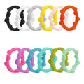 New Fashion Jewelry Eternal Love Heart Ring Size 4-10 Engagement Rings Silicone Wedding Heart Rings for Women Girls