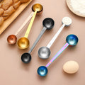 304 Stainless Steel Double Head 15ml/30ml Coffee Powder Metering Spoon Metal Measuring Spoon Kitchen Tool Accessories