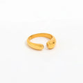 Fenny 18K Gold Plated Wholesale Waterproof&No Fade Fashion Personality Drop Opening Stainless Steel Finger Ring for Women