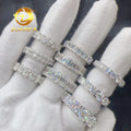 Women Fine Jewelry Round Oval Emerald Shape 925 Silver Gold Plated Moissanite Diamond Engagement Ring Luxury Wedding Ring