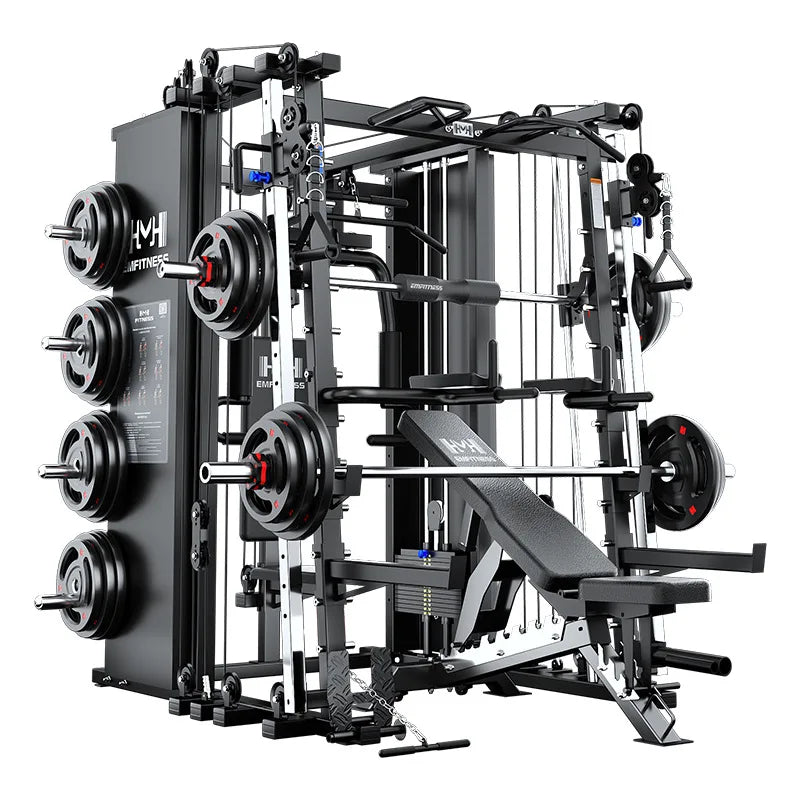 SK Factory Wholesale Fitness Home Gym Smith Machine Cable Crossover Equipment Smith Machine for Home Use