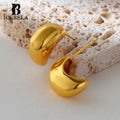 ICEBELA Fine Jewelry Wholesale Bulk 925 Sterling Silver 18K Gold Plated Korean Water Drop Minimalist Earrings for Girls Women