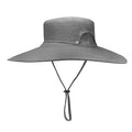 Customizable OEM Bucket Hat Wide Brim UPF50+ Waterproof Breathable Fishing Blank Solid Casual for Outdoor Use Featuring Custom