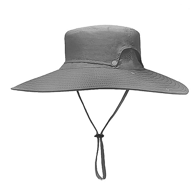 Customizable OEM Bucket Hat Wide Brim UPF50+ Waterproof Breathable Fishing Blank Solid Casual for Outdoor Use Featuring Custom