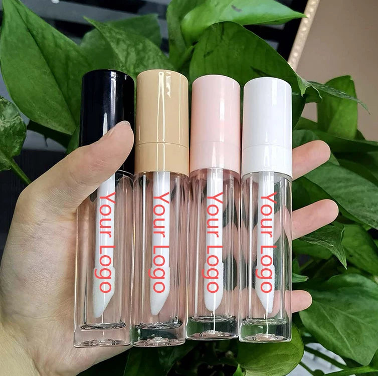 Wholesale 8ml Lip Gloss Tubes Custom Empty Plastic Liquid Lipstick & Lip Oil Containers with Logo for Cosmetics