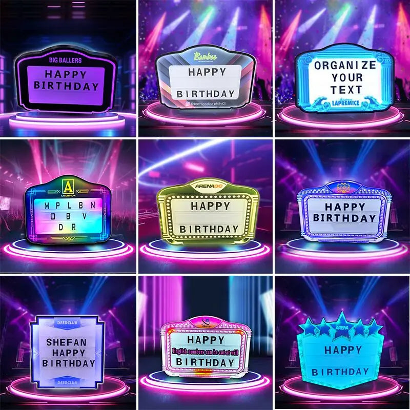 Custom Night Accessories Club Sign Vip Led Bottle Presenter for Bottle Service