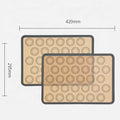 16 Inch Hot Silicone Pastry Mat Baking Pan Insulation Pads with  Macaron Rings on Surface Creative Pastry Tools