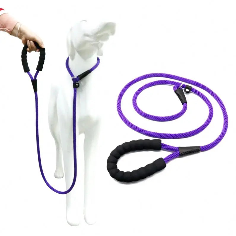 Hot Selling Small P-shaped Multifunction Dog Training Leash Adjustable Nylon Tape Leash Solid Sustainable Bowknot 1pc/opp Bag
