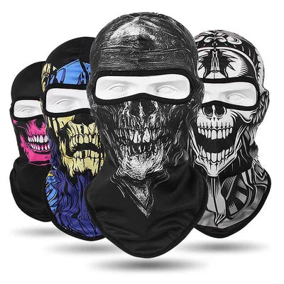 Men and Women Cool Quick-Dry Fabric Breathable Cs Skeleton Anti-Terrorism One Hole Outdoor Sport Windproof Balaclava Ski Face Ma