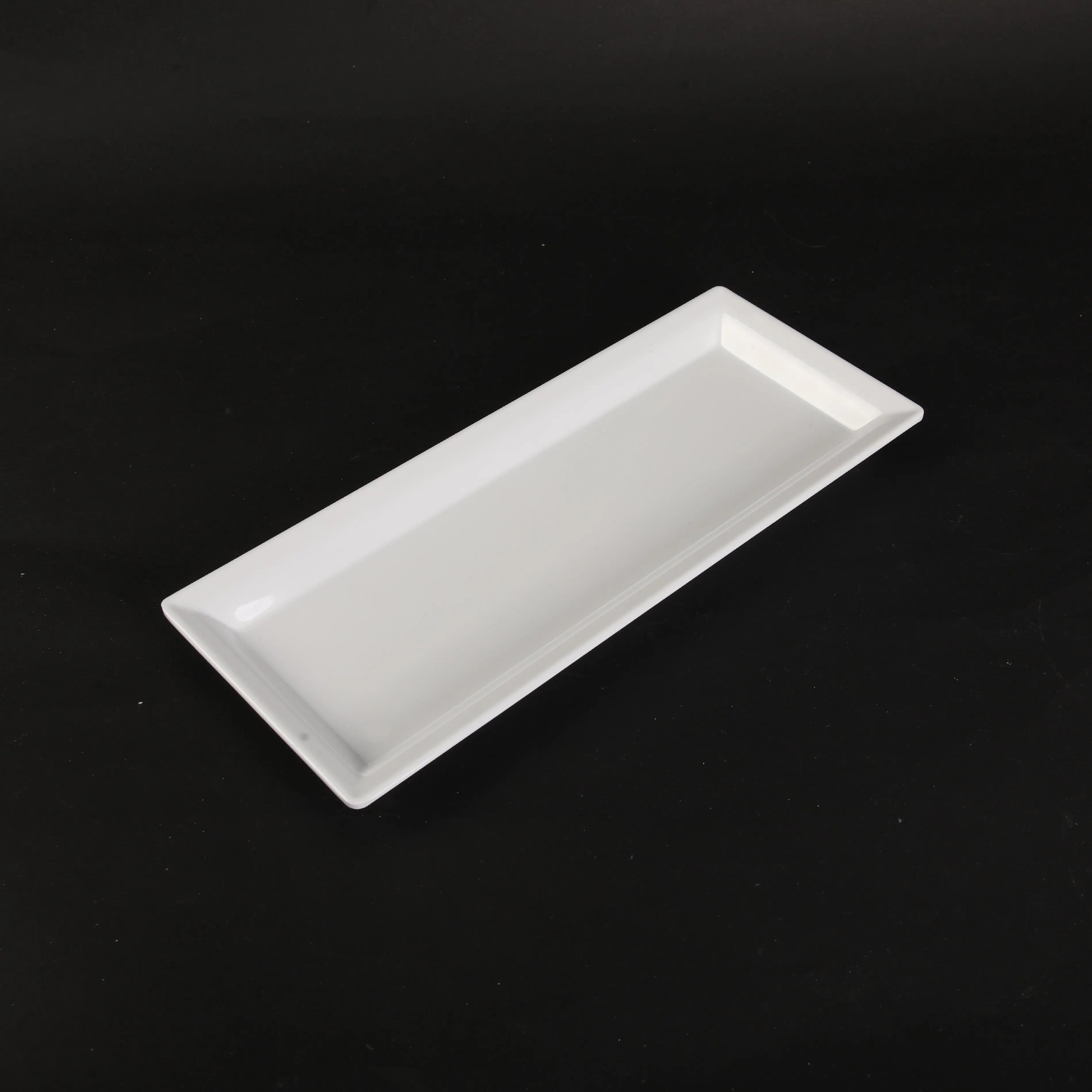 Wholesale Cheap Unbreakable Serving Plate Rectangle Shape Factory Direct Sale Melamine Dinnerware Sets Serving Dish Plates