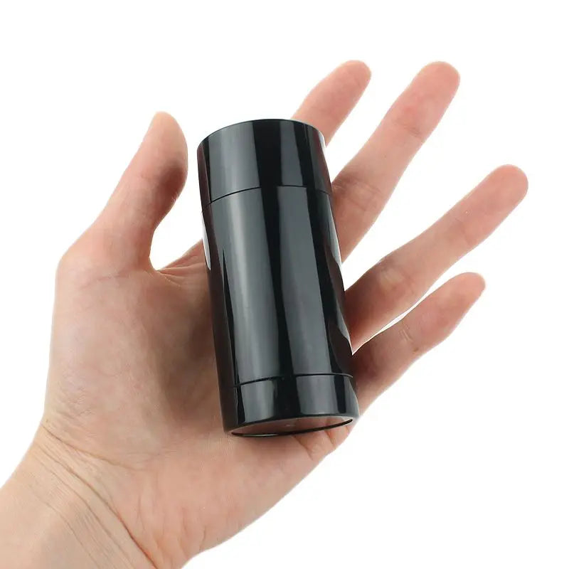 Deodorant Container Stick ABS Empty Bottom Refill Twist up  75g 75ml 2.5oz Glossy White Black Cosmetic Tube Stick Deodorant