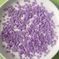 5mm Purple Color Flower Clay Slices Polyme Clay Flower Sprinkles for Party Supplies Slime DIY Crafts Filling Accessories