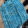 Wholesale Natural Semi-precious Stone 6*6mm Square Faced Turquoise Cube Beads for Jewelry Making