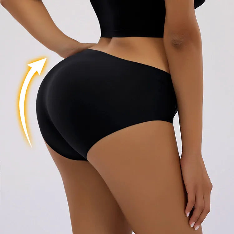 Polyester Spandex Breathable Everyday Thin Women Hip Enlarge Sponge Pad Butt Padded Slim Push up Panties