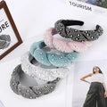 New Design Velvet Full Diamond Towel Custom Rhinestone Elegant Glitter Sweet Fashion Headbands