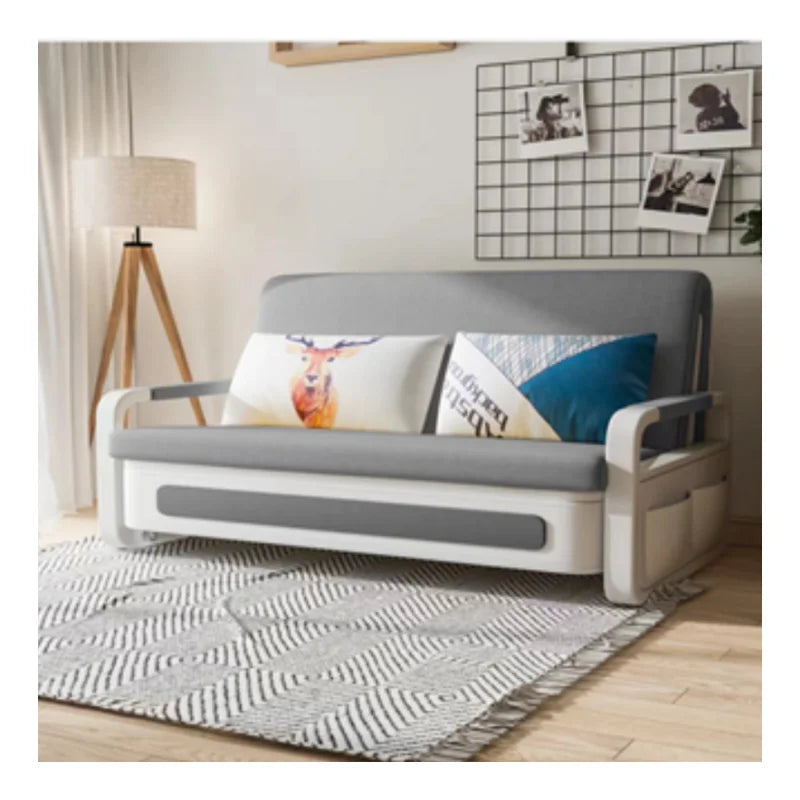 Retractable Folding Sofa Bed With Storage for Small Apartment Living Room