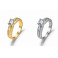 High-end Design Fashion Jewelry S925 Sterling Silver Zircon Women's Wedding Ring Light Luxury Temperament