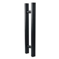 Epai Main Entrance Glass Door H Type Pull Handle Round Square One Side Stainless Steel Door Handle for Office Mall