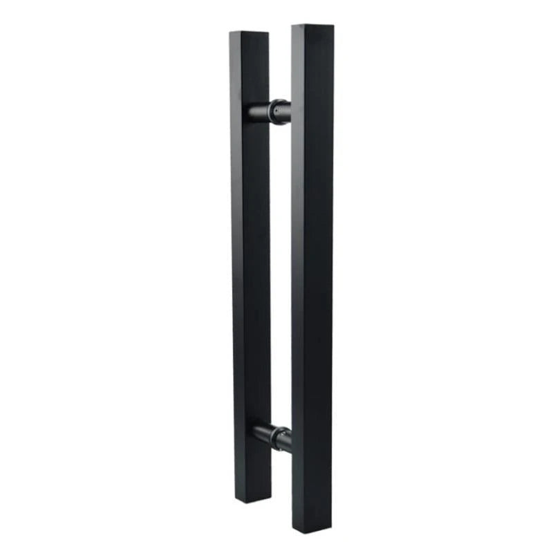 Epai Main Entrance Glass Door H Type Pull Handle Round Square One Side Stainless Steel Door Handle for Office Mall