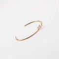 Fenny 18K PVD Gold Plated Wholesale Tarnish Free Rectangle Clear Crystal Cuff Stainless Steel Bracelet Jewelry for Women